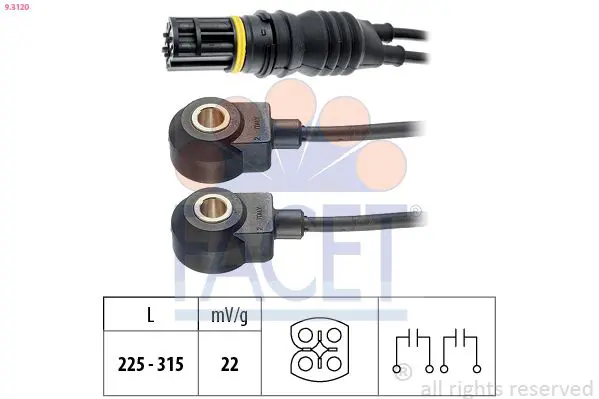 Handler.Part Knock sensor FACET 93120 1