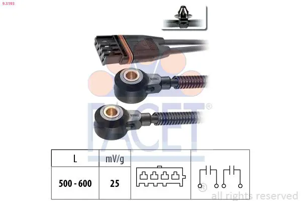 Handler.Part Knock sensor FACET 93193 1