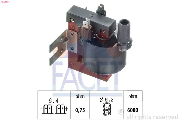 Handler.Part Ignition coil FACET 96002 1