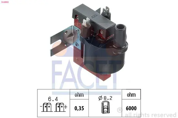 Handler.Part Ignition coil FACET 96003 1