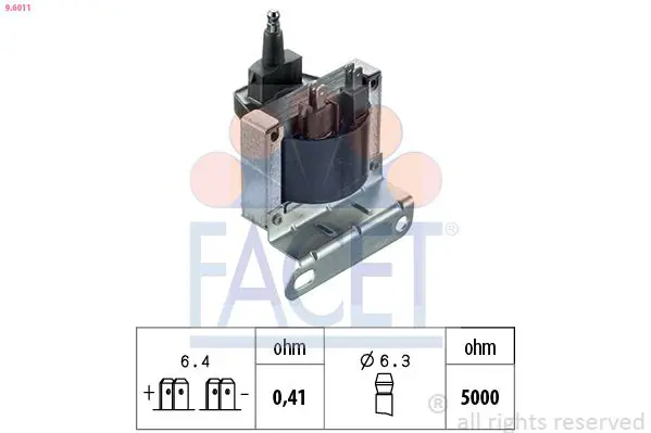 Handler.Part Ignition coil FACET 96011 1