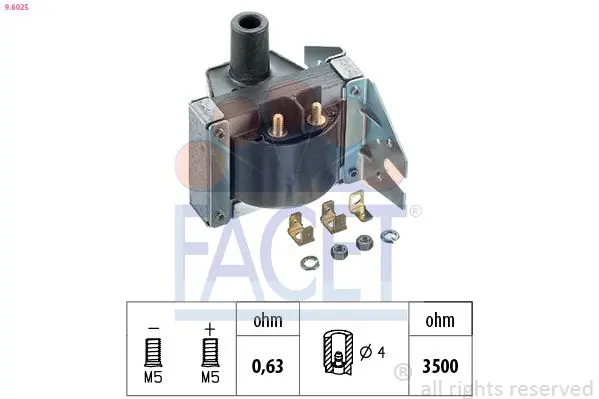 Handler.Part Ignition coil FACET 96025 1