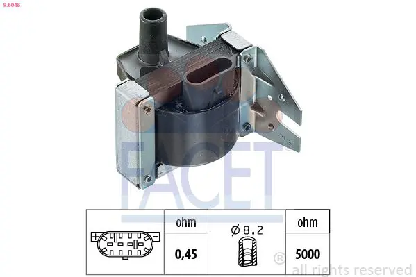 Handler.Part Ignition coil FACET 96048 1