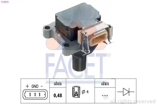 Handler.Part Ignition coil FACET 96062S 1