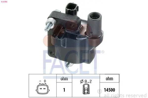 Handler.Part Ignition coil FACET 96196 1