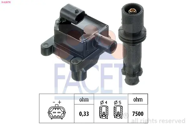 Handler.Part Ignition coil FACET 96287K 1