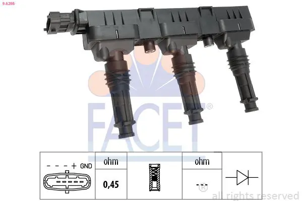 Handler.Part Ignition coil FACET 96298 1