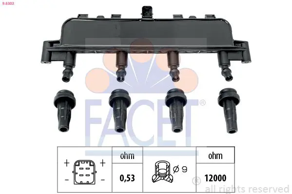 Handler.Part Ignition coil FACET 96303 1