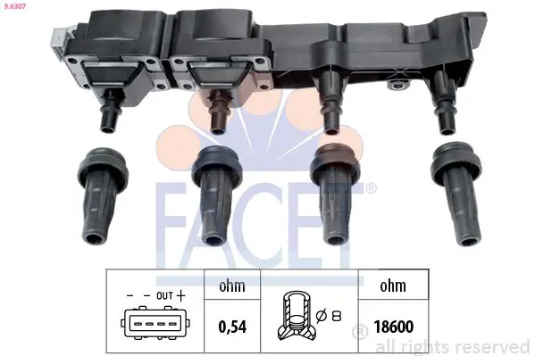 Handler.Part Ignition coil FACET 96307 1