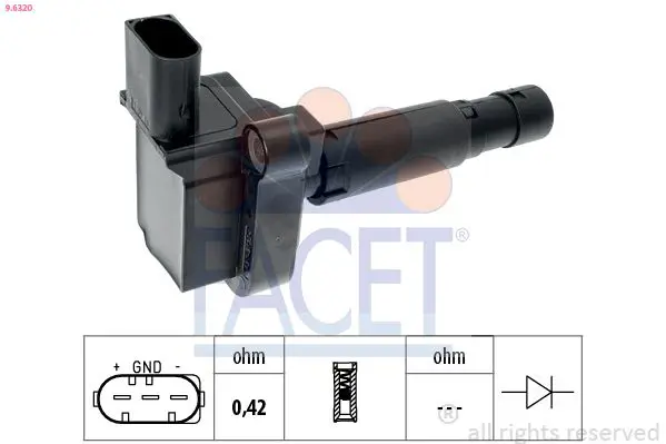 Handler.Part Ignition coil FACET 96320 1