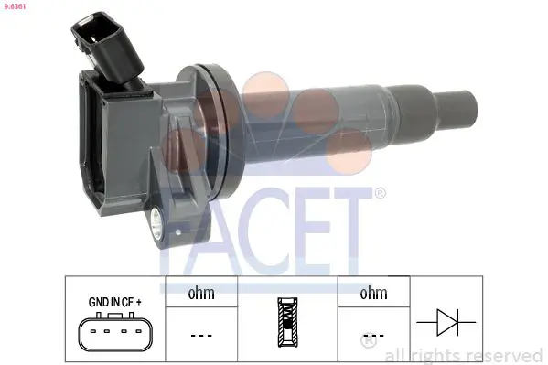 Handler.Part Ignition coil FACET 96361 1