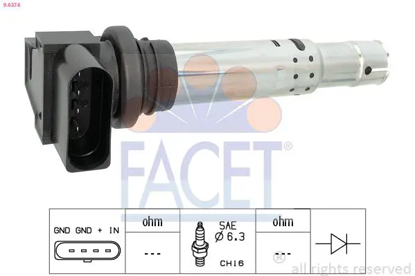 Handler.Part Ignition coil FACET 96374 1