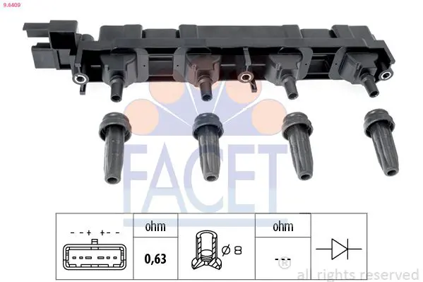 Handler.Part Ignition coil FACET 96409 1