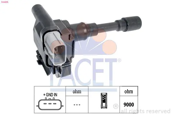 Handler.Part Ignition coil FACET 96435 1