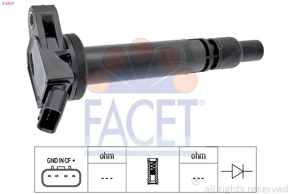 Handler.Part Ignition coil FACET 96437 1