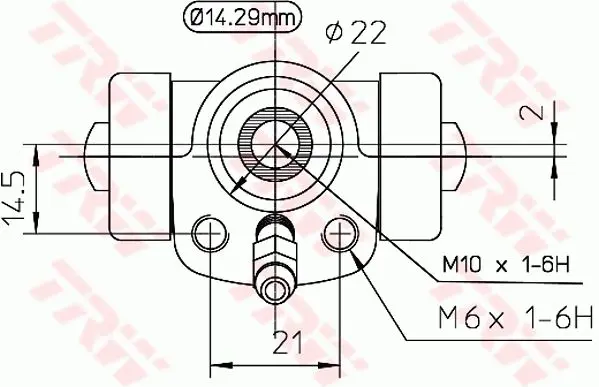 Handler.Part Wheel brake cylinder TRW BWA108 2