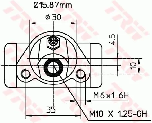 Handler.Part Wheel brake cylinder TRW BWB110 2