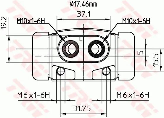 Handler.Part Wheel Brake Cylinder TRW BWC245 2