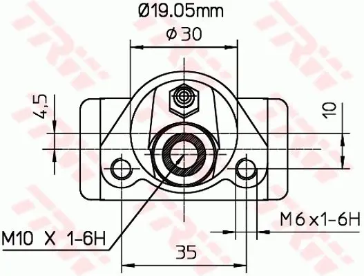 Handler.Part Wheel brake cylinder TRW BWD110 2