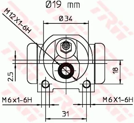 Handler.Part Wheel brake cylinder TRW BWD126 2