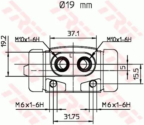 Handler.Part Wheel brake cylinder TRW BWD188 2