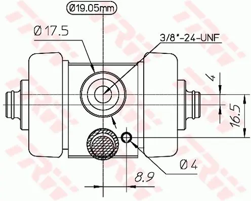 Handler.Part Wheel brake cylinder TRW BWD194 2