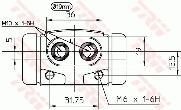 Handler.Part Wheel brake cylinder TRW BWD195 2