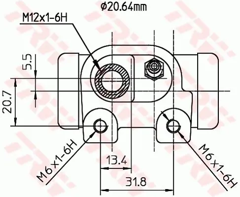 Handler.Part Wheel brake cylinder TRW BWF127 2