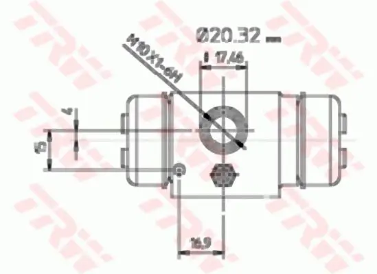 Handler.Part Wheel brake cylinder TRW BWF195 2