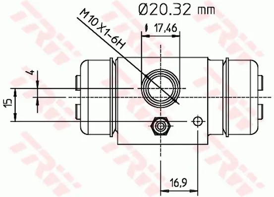 Handler.Part Wheel brake cylinder TRW BWF196 2