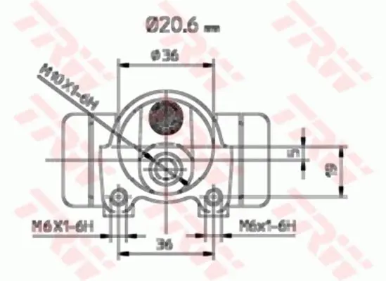 Handler.Part Wheel brake cylinder TRW BWF265 2