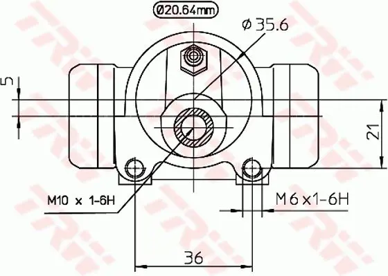 Handler.Part Wheel brake cylinder TRW BWF296 2