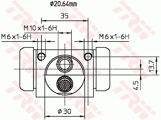 Handler.Part Wheel brake cylinder TRW BWF318 2