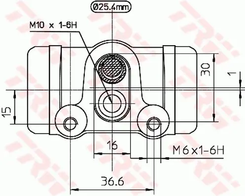 Handler.Part Wheel brake cylinder TRW BWH142 2