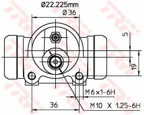 Handler.Part Wheel brake cylinder TRW BWH159 2