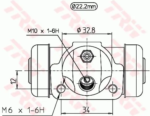 Handler.Part Wheel brake cylinder TRW BWH296 2