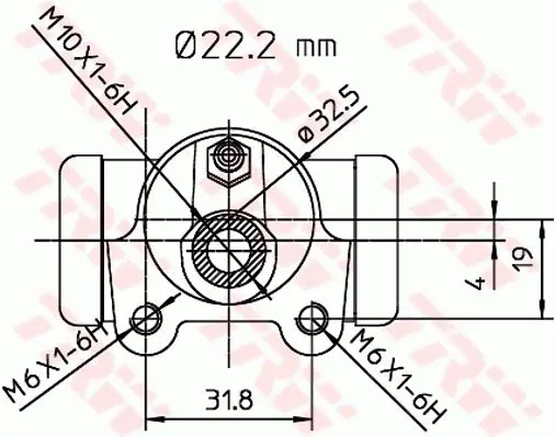 Handler.Part Wheel brake cylinder TRW BWH374 2