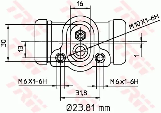 Handler.Part Wheel brake cylinder TRW BWK103 2