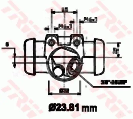 Handler.Part Wheel brake cylinder TRW BWK117 2