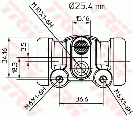 Handler.Part Wheel brake cylinder TRW BWL111 2