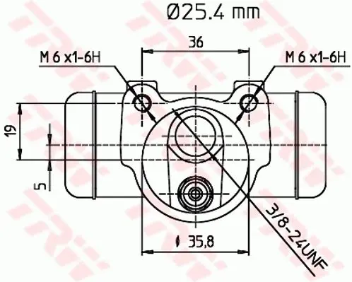 Handler.Part Wheel brake cylinder TRW BWL117 2