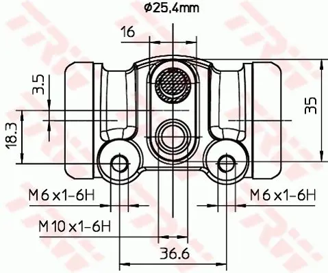 Handler.Part Wheel brake cylinder TRW BWL287 2