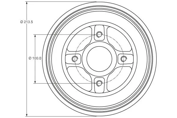 Handler.Part Brake drum TRW DB4214MR 2