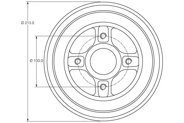 Handler.Part Brake drum TRW DB4363MR 2