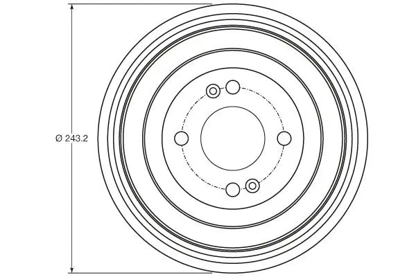 Handler.Part Brake drum TRW DB4422 2