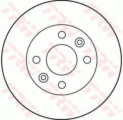 Handler.Part Brake disc TRW DF1009 1