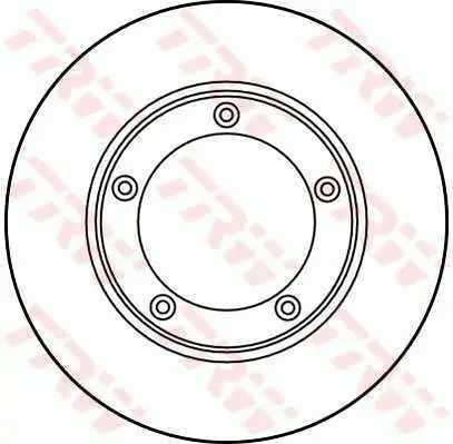 Handler.Part Brake disc TRW DF1209 1