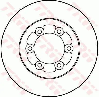 Handler.Part Brake disc TRW DF1432 1