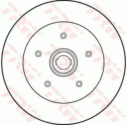 Handler.Part Brake disc TRW DF1534 1