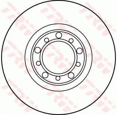 Handler.Part Brake disc TRW DF1545 1